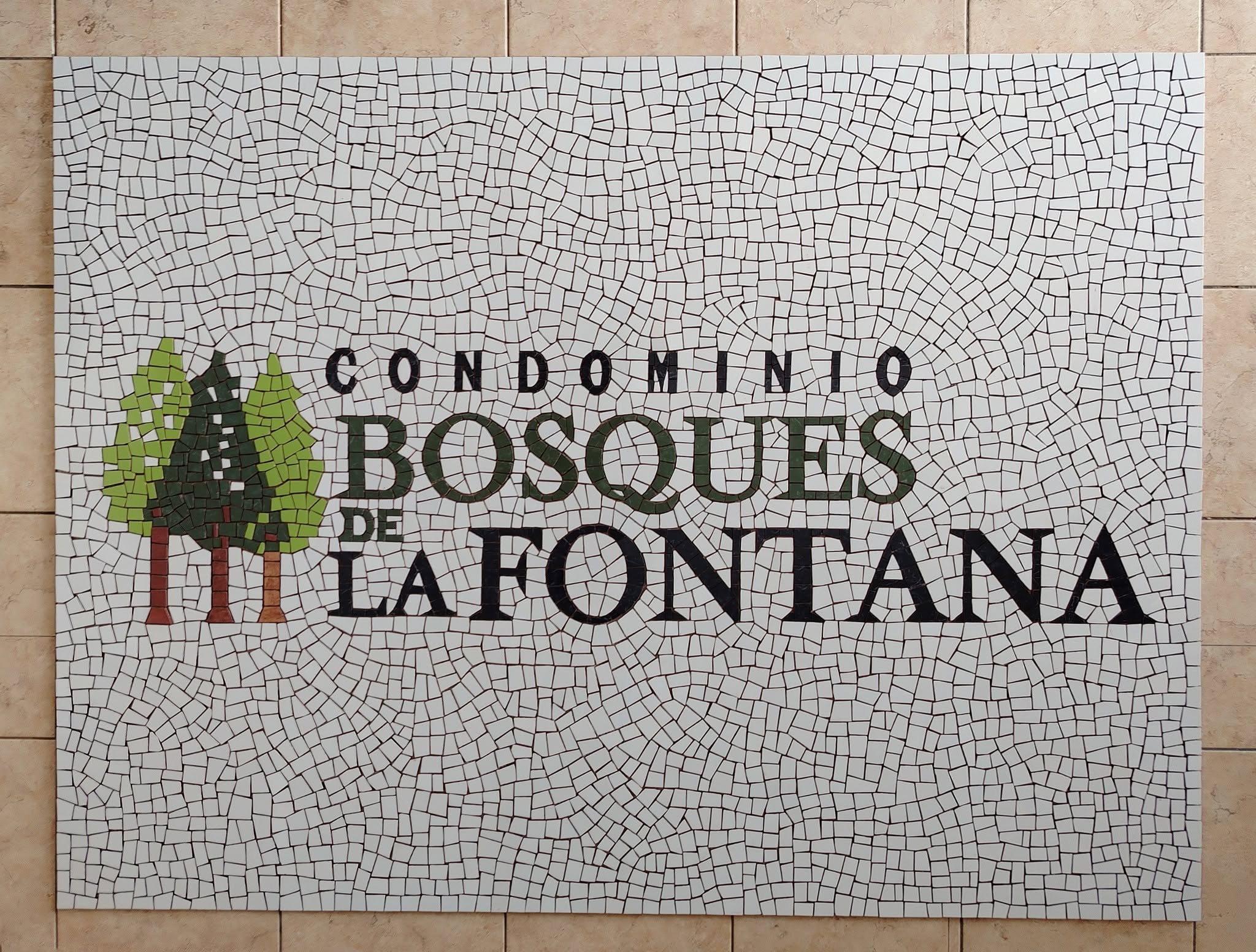 Logo Bosques de la Fontana en mosaico