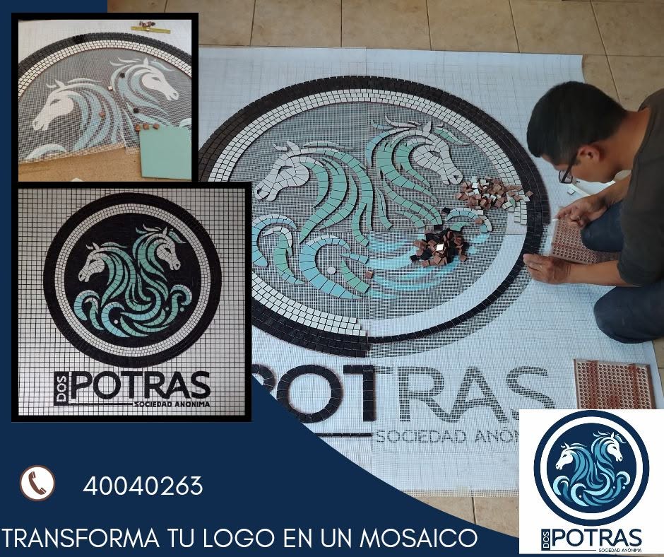 Dos Potras en mosaico